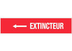 Panneau Extincteur flèche à gauche - Rigide 330x75mm - 4120447
