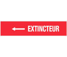 Panneau Extincteur flèche à gauche - Rigide 330x75mm - 4120447
