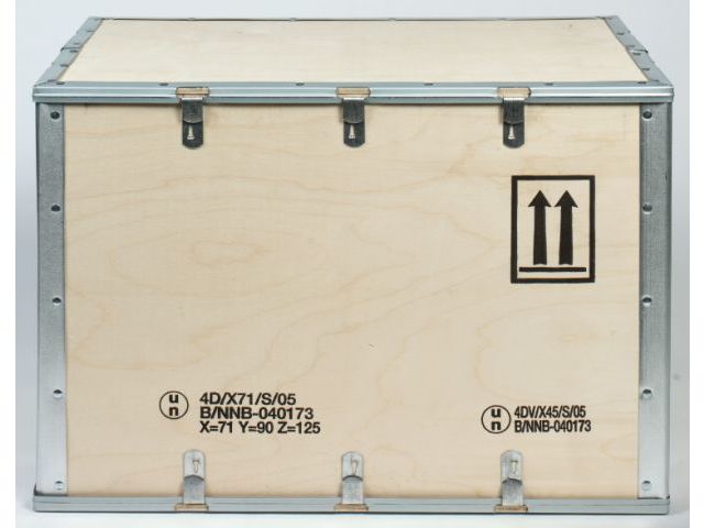 Caisse bois homologuée UN 4DV matière dangereuse
