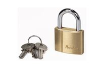 Manutan Expert - Cadenas à clé 40 mm Laiton - 3 clés incluses - Sécurité fiable