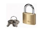 Manutan Expert - Cadenas à clé 40 mm Laiton - 3 clés incluses - Sécurité fiable