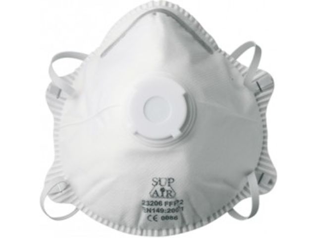 Boite 10 masque avec valve ffp2