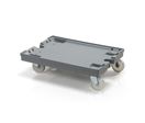 Plateau roulant plastique plein porte-bacs 800×600 mm | CIVPR