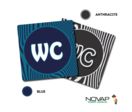 Plaquettes de porte 90x90mm - WC - Design
