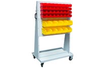 Chariot porte-bacs à becs mobile