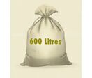 Sac poubelle 600 litres en polyéthylène - Lot de 50