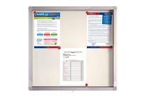 Vitrine d extérieur fond métal pour 6 documents A4