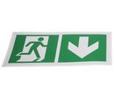 150x300mm Vinyl Emergency Exit Down Sign