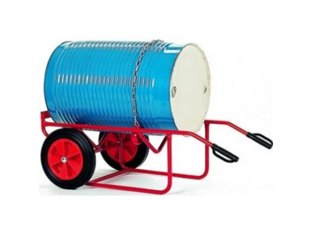 Diable chantier à fût - 250 kg - roue caoutchouc