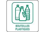 Panneau déchetterie bouteilles plastiques