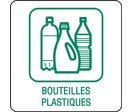 Panneau déchetterie bouteilles plastiques