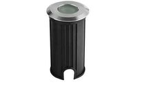 Spot LED encastré de sol rond inox 1W - 12V - QINOX 42 mm
