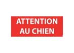 Panneau attention au chien