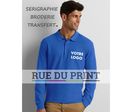 Polo adulte double piqué Premium S-L à manches longues