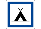 Panneau indication terrain de camping CE4a