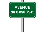 Panneau de rue alu 500 x 300 mm listel double