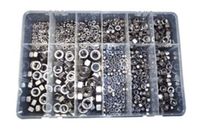 Coffrets de 825 écrous hexagonaux DIN 934 et autofreinés DIN 985