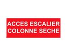 Panneau accès escalier colonne sèche