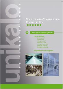 PLAQUETTE / SOL PRIMAIRE