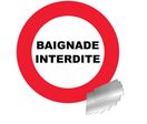 Panneau Baignade interdite - Alu Ø300mm - 4010458