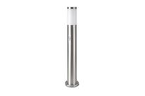 Borne de Jardin Acier Inoxydable avec Détecteur 80cm pour Ampoule E27 IP44 - Gris