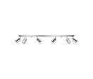 Plafonnier 6 Spots Orientables pour Ampoule GU10 - Bois