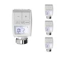 Kit de Têtes Thermostatiques Connectées Universelle avec Ecran LCD + Passerelle ZigBee (Kit 4