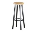 Tabouret De Bar Asscol.:hêtre Piétcol.:noir