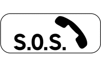 Panonceau poste d&amp;#039;appel d&amp;#039;urgence M9e