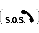 Panonceau poste d'appel d'urgence M9e