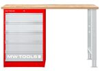 Établi modulaire Rubberwood avec armoire à tiroirs 5T 1500 mm MW Tools MOD15LP5R