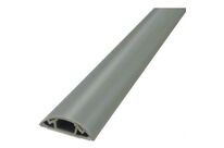 Manutan Expert - Goulotte passe-câble PVC rigide - Gris 1m - Pour câble Ø 12mm - Passage de câbles et goulotte