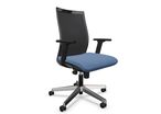 Nowy Styl - Chaise de bureau Intrata Bleu - Dossier résille 66cm - Ergonomique 8h - Renfort lombaire - Roulettes