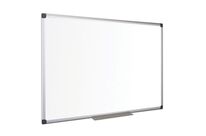 Manutan Expert - Tableau blanc laqué 200x100 cm - Magnétique, 1 face, Aluminium, Acier, Blanc