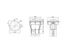 Intrerrupteur Rond Encastrable 6,5A NOIR