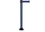 Poteau Alu Bleu laqué à sangle Bleu 4m x 50mm sur socle fixe - 2052535