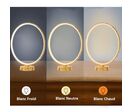 Lampe de Chevet LED Bambou Tactile 16W Dimmable