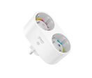 Double Prise Connectée Wifi 15A Blanche