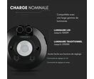 Détecteur de Mouvement en Saillie 8m 360° Noir