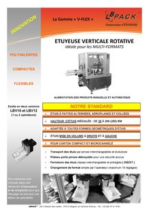 ETUYEUSE ENCARTONNEUSE VERTICALE