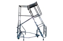 Escabeaux roulants à immobilisation automatique 