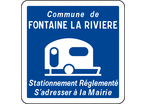 Panneau indication stationnement caravanes C23