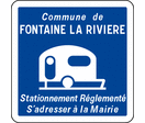 Panneau indication stationnement caravanes C23