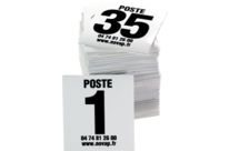 Lot de 35 plaques postes de chasse - noir - 4630052
