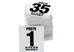 Lot de 35 plaques postes de chasse - noir - 4630052