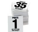 Lot de 35 plaques postes de chasse - noir - 4630052