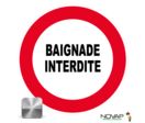 Panneau Aluminium Baignade interdite - Novap
