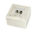 Prise murale 2 x RJ45 Cat. 6A, blanc, entrée de câble verticale