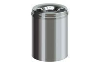 Poubelle anti-feu en inox