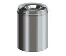 Poubelle anti-feu en inox